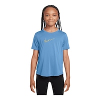 Nike Girls' Dri-FIT One Sport T Shirt Front_Flat