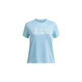 Under Armor Girls' Tech™ Wordmark T Shirt Front_Flat
