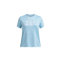 Under Armor Girls' Tech™ Wordmark T Shirt Front_Flat