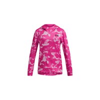 Under Armour Girls' Armour Fleece® Printed Hoodie Front_Flat