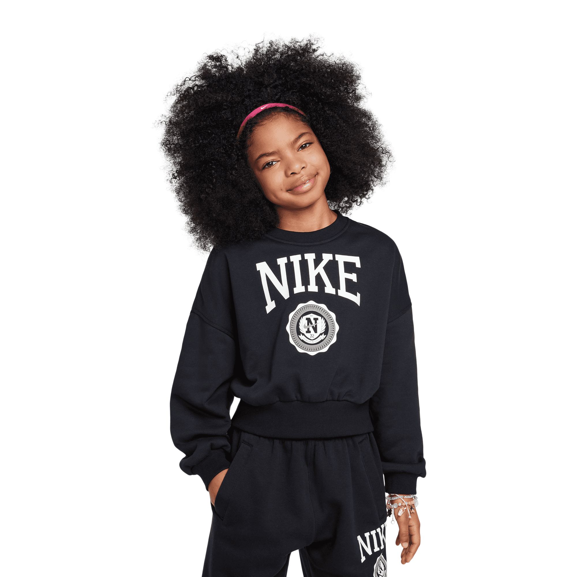 Nike Sportswear Girls' Club Football Boxy Sweatshirt