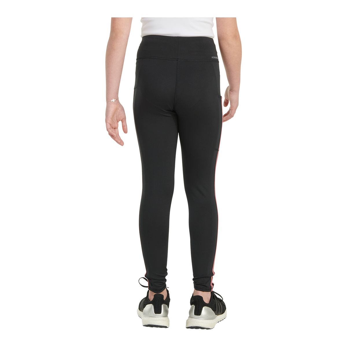 adidas Girls' 3-Stripe Cell Pocket Tights