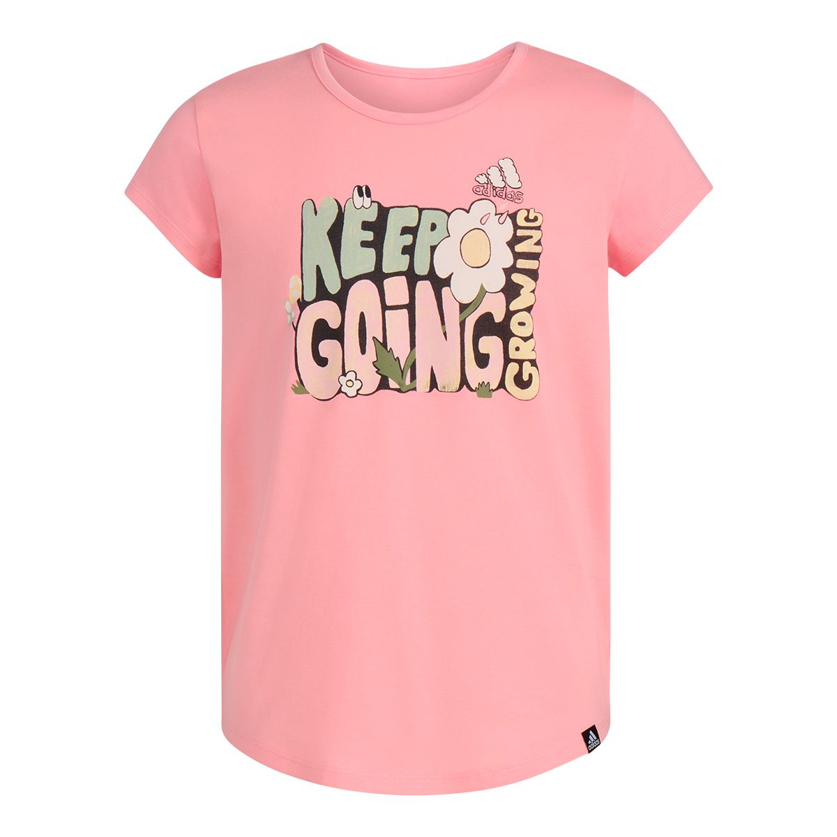 adidas Girls' Embroidered Pullover Sweatshirt