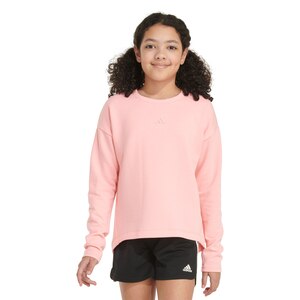 adidas Girls' Embroidered Pullover Sweatshirt