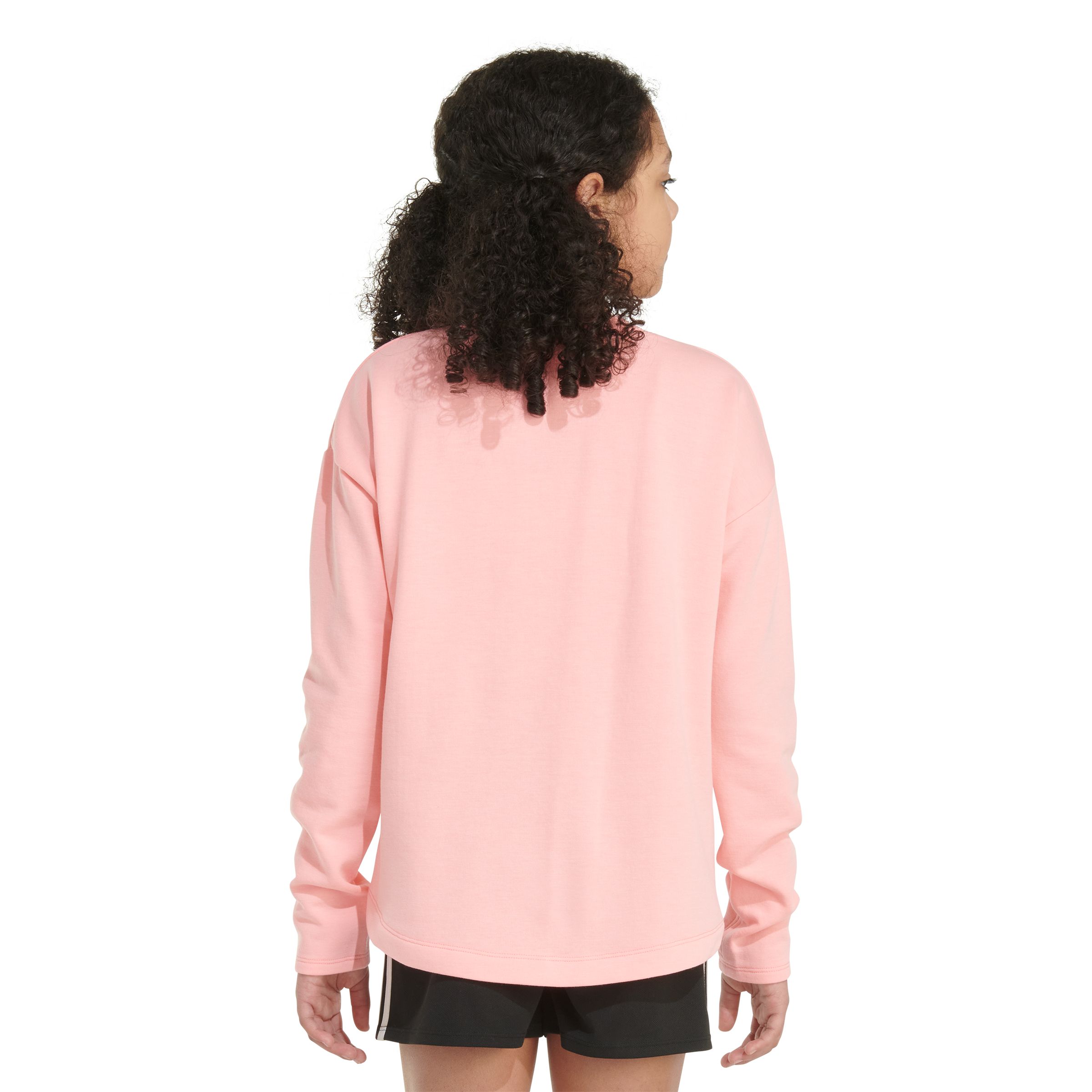 adidas Girls' Embroidered Pullover Sweatshirt