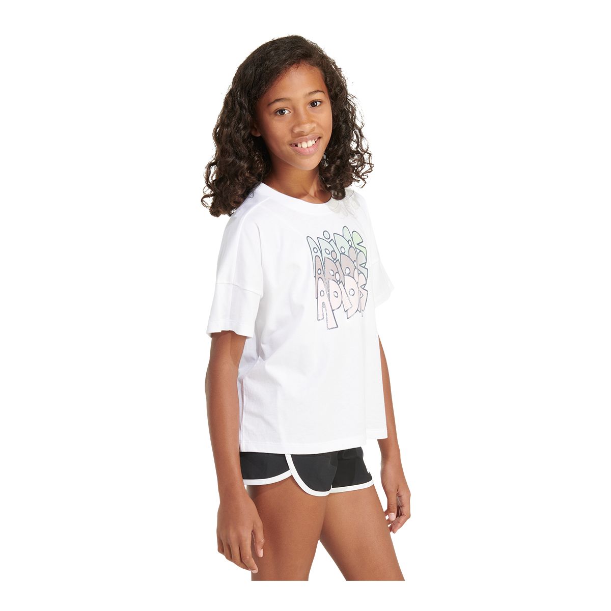 adidas Girls' Loose Boxy T Shirt