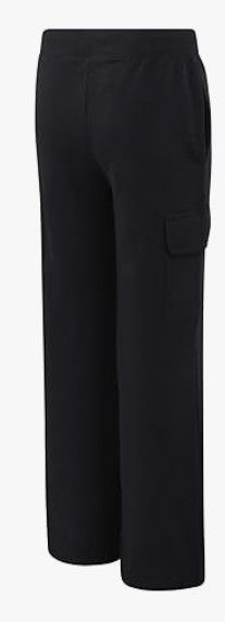 New Balance Girls' Fleece Wide Leg Cargo Pants