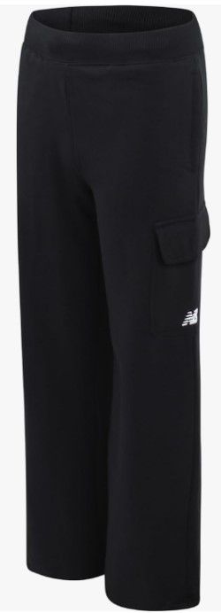 New Balance Girls' Fleece Wide Leg Cargo Pants