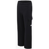 New Balance Girls' Fleece Wide Leg Cargo Pants Front_Three_Fourths_Angled_Left