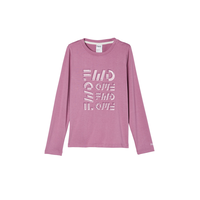 FWD Girls' Basic Logo Long Sleeve T Shirt Front_Flat