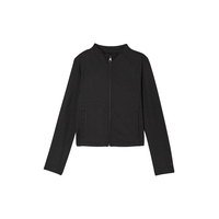 FWD Girls' HIIT Knit Full Zip Jacket Front_Flat