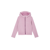FWD Girls' Double Knit Full Zip Hoodie Front_Flat