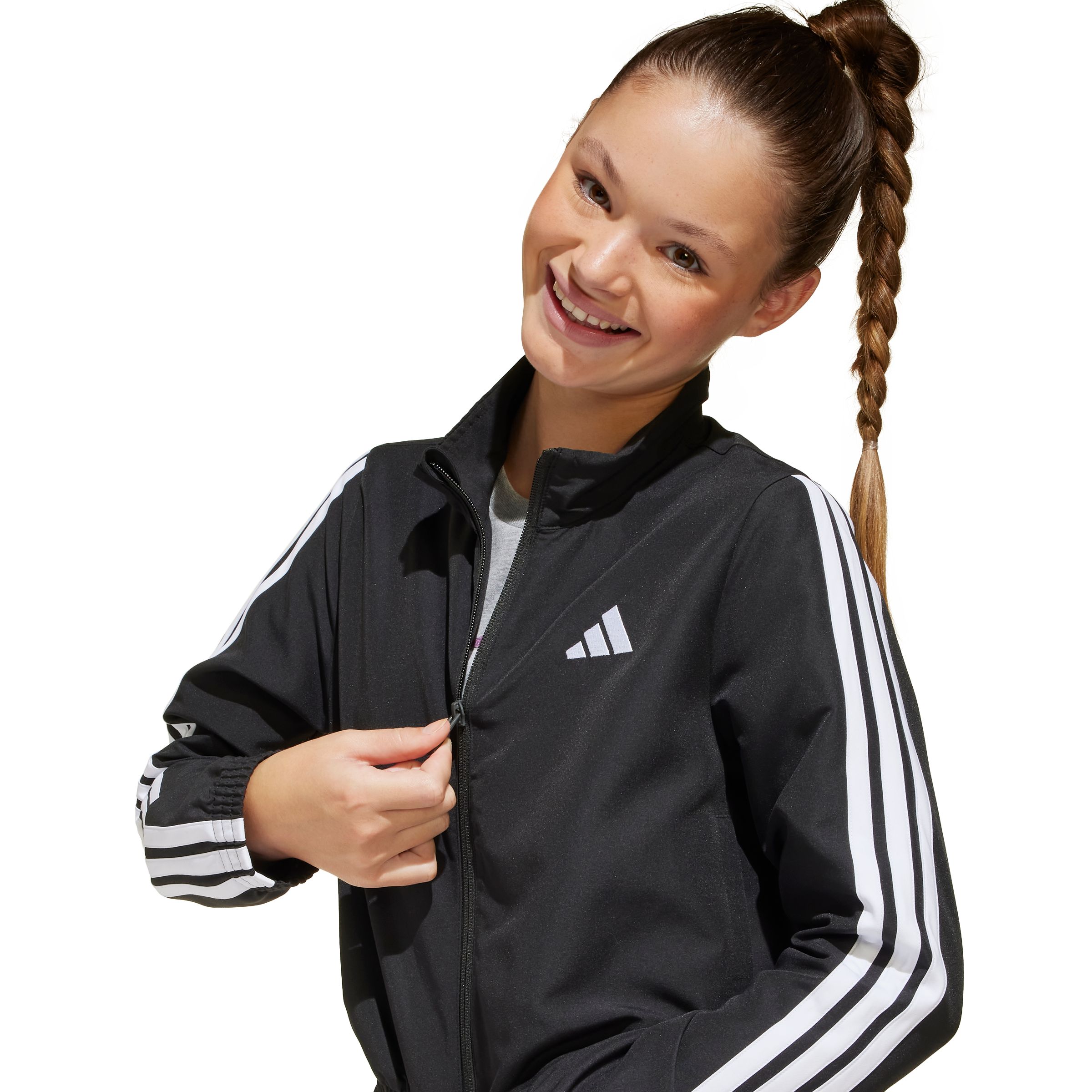 adidas Kids' JG 3-Stripe Woven Track Jacket