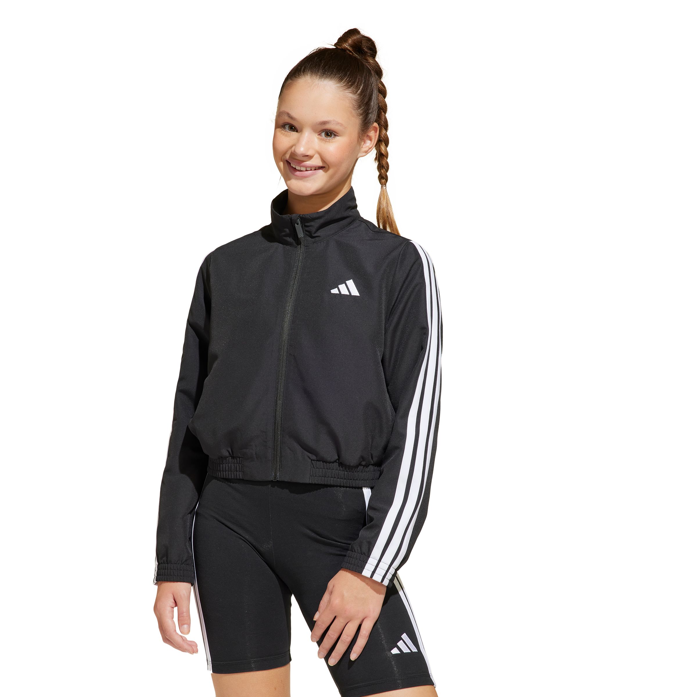 adidas Kids' JG 3-Stripe Woven Track Jacket