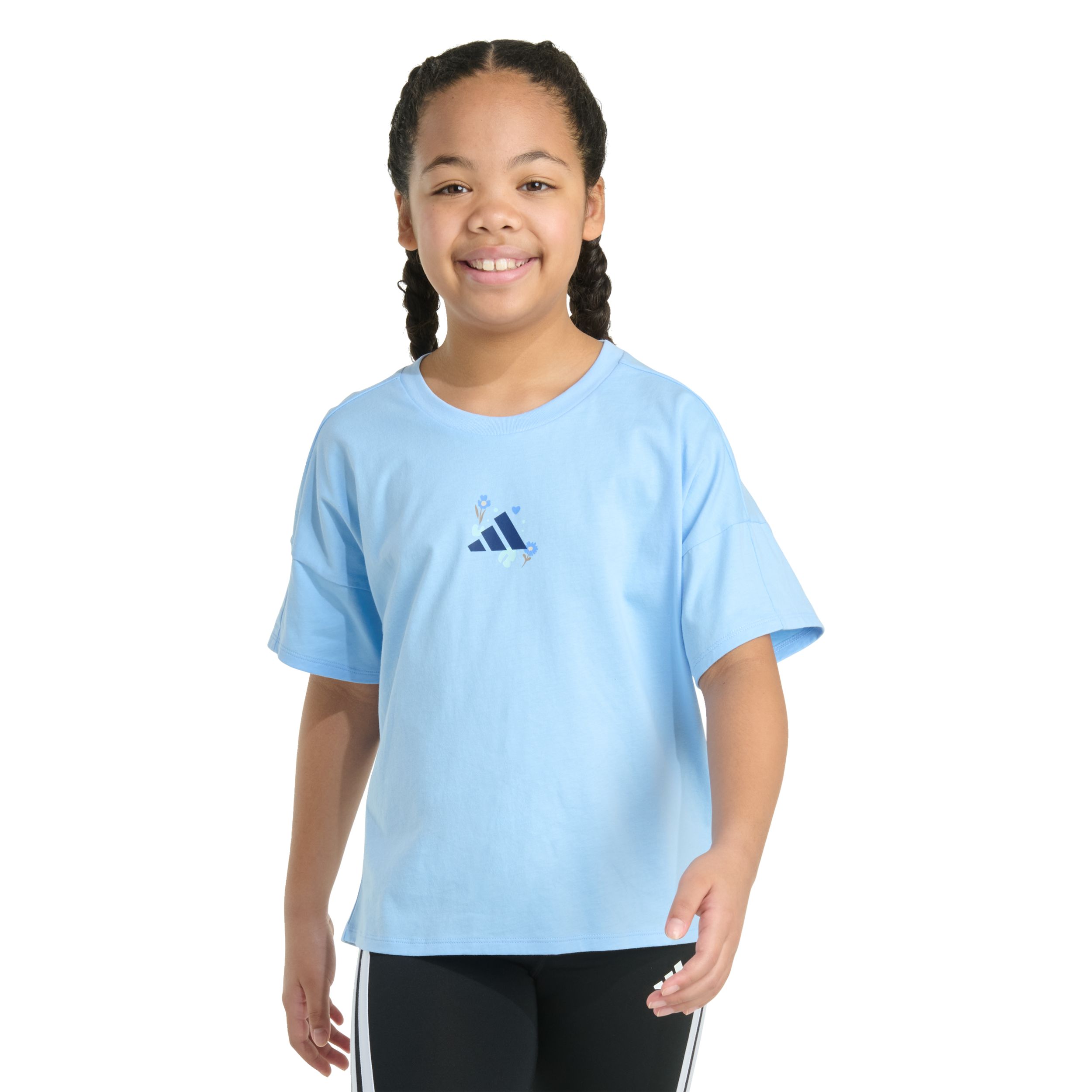 adidas Kids' Drop Shoulder Short Sleeve T-shirt