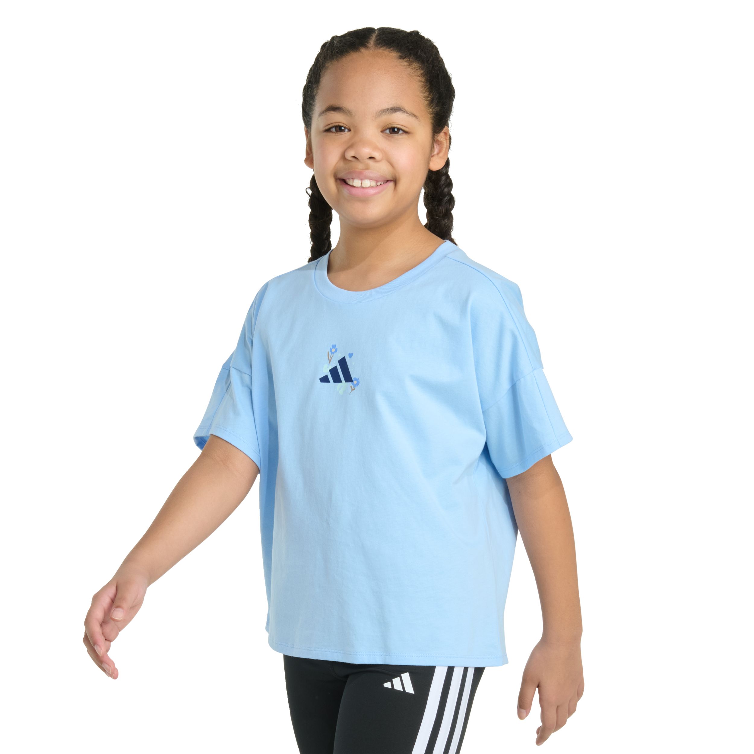 adidas Kids' Drop Shoulder Short Sleeve T-shirt
