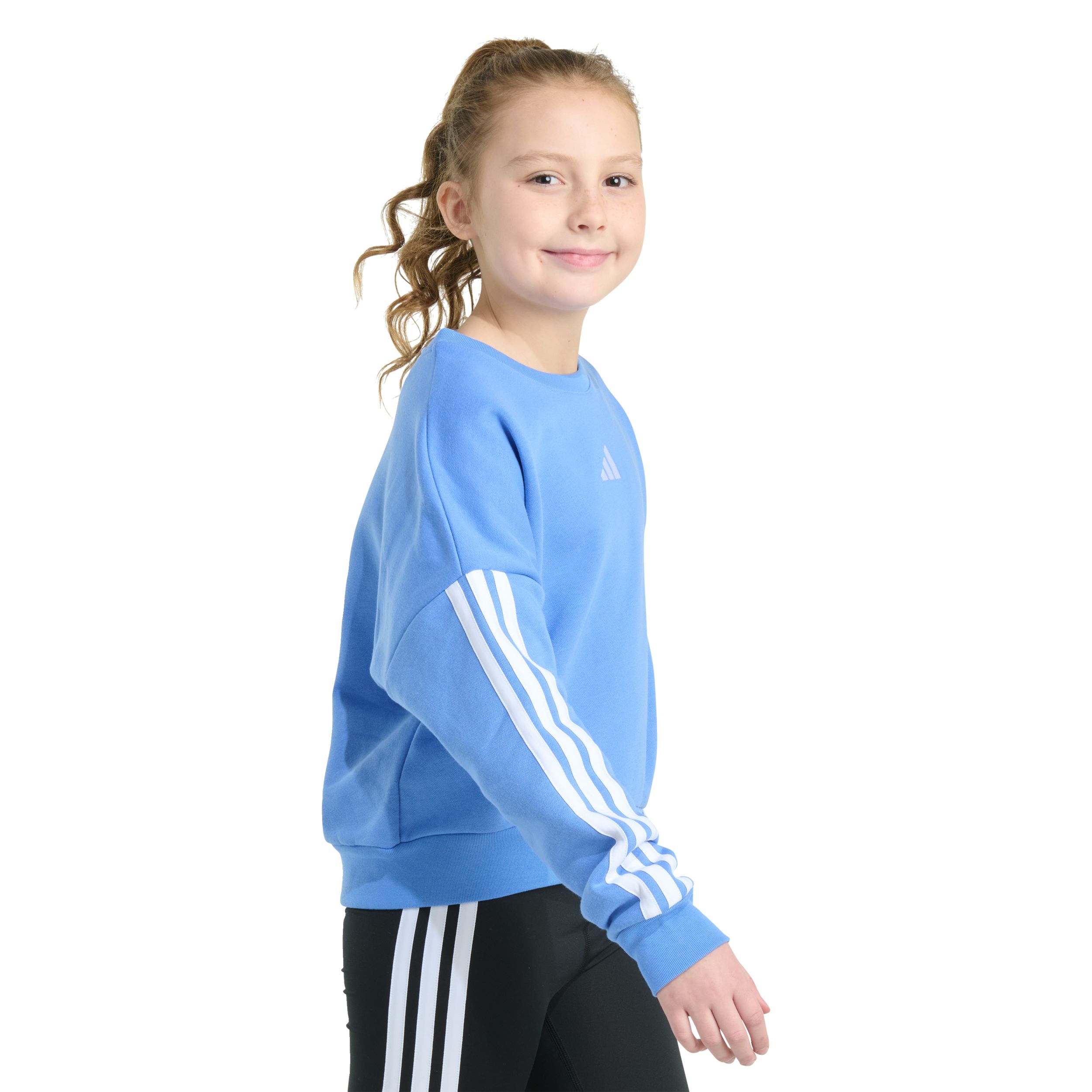 adidas Kids' 3-stripe Long Sleeve Pullover