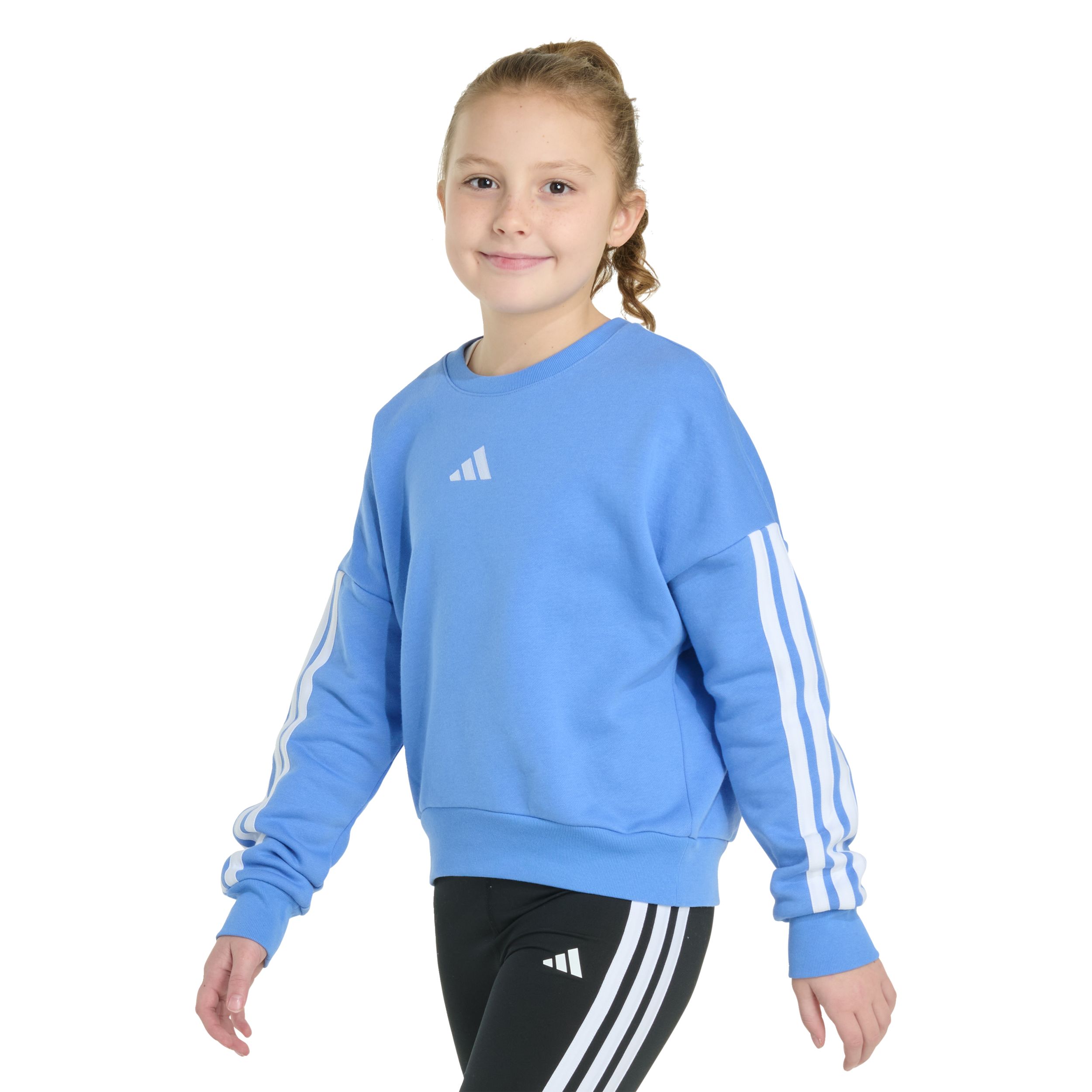 adidas Kids' 3-stripe Long Sleeve Pullover