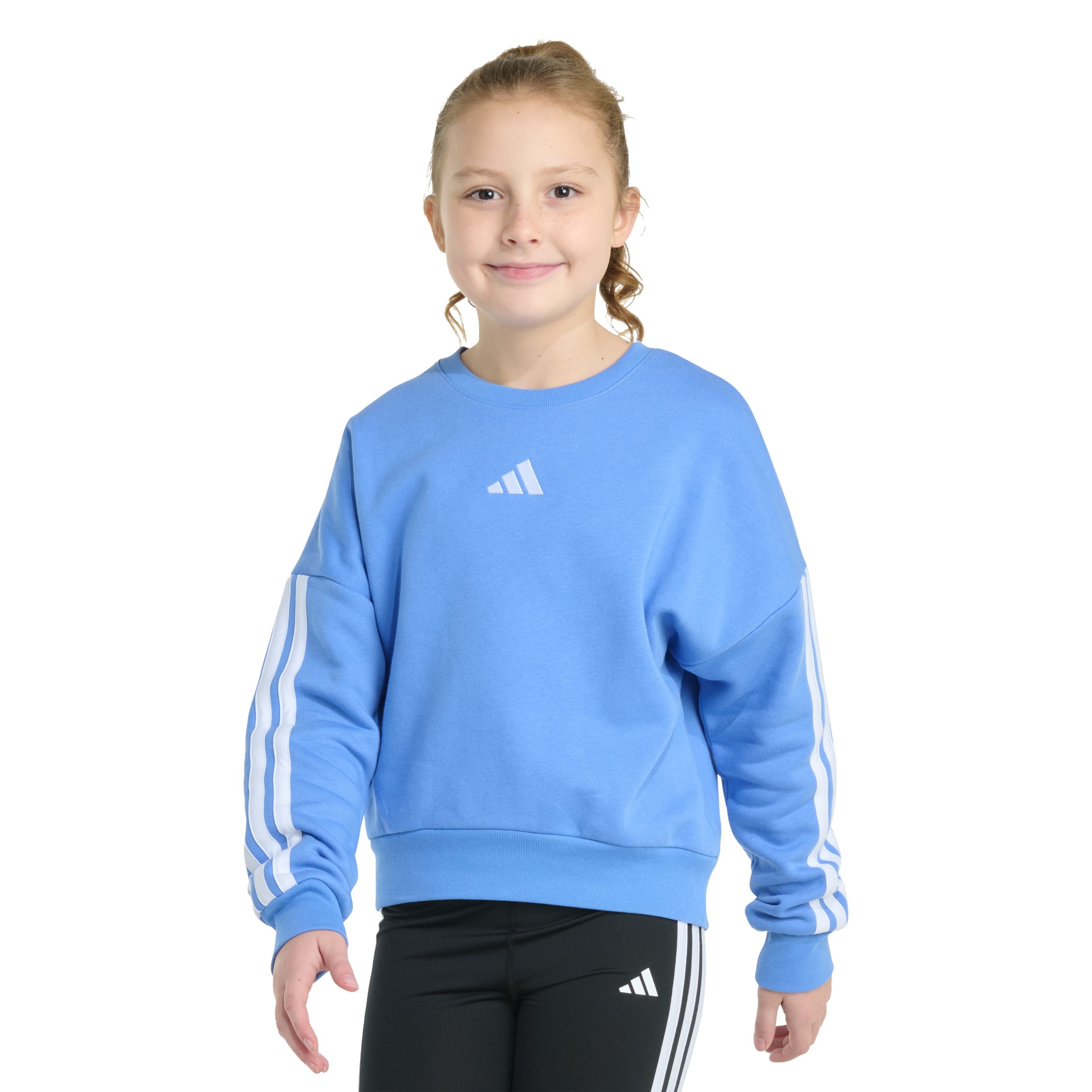 adidas Kids' 3-stripe Long Sleeve Pullover