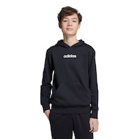 adidas Kids' Linear Fleece Hoodie Front_Flat