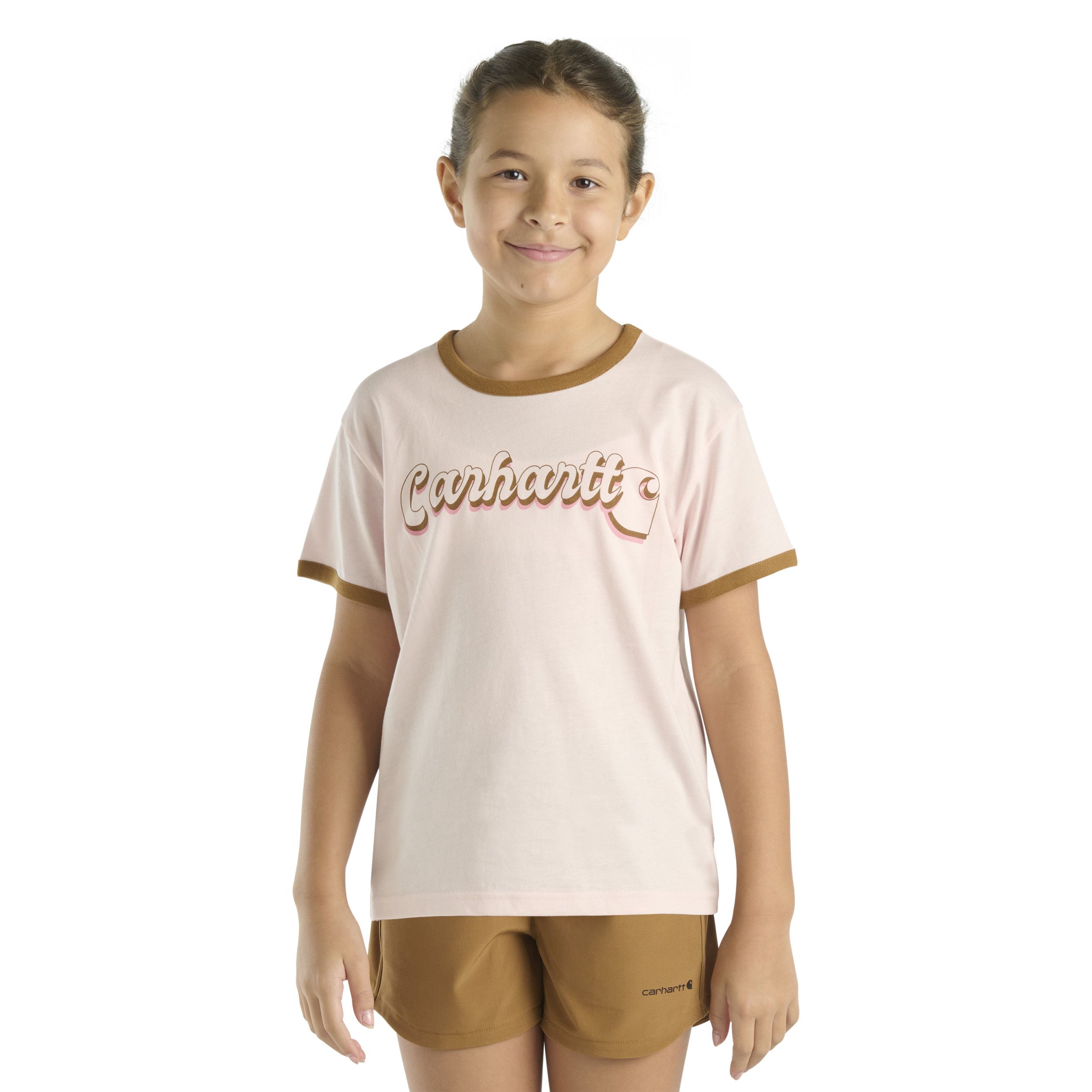 Carhartt Girls' Ringer Logo T Shirt