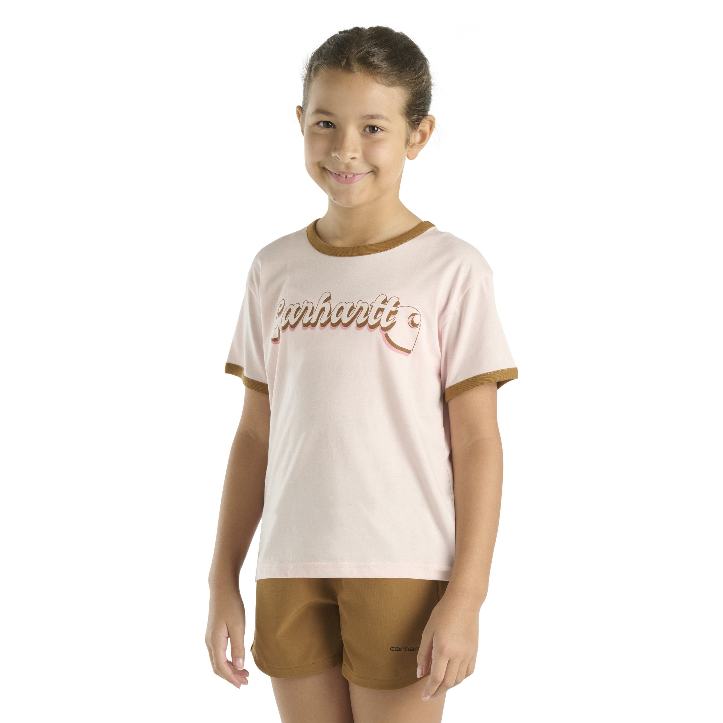 Carhartt Girls' Ringer Logo T Shirt