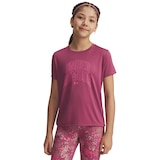 Under Armour Girls' Tech™ Varsity Graphic T-Shirt Front_Angled_Left