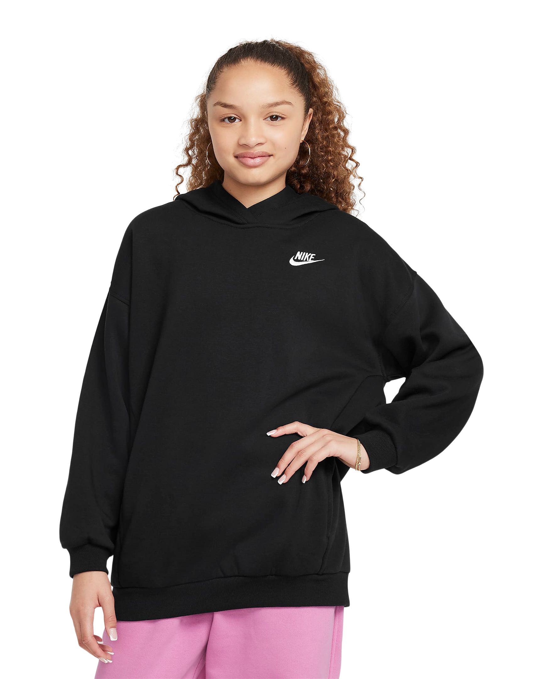 Nike Sportswear Girls' Club Oversized Pullover Hoodie