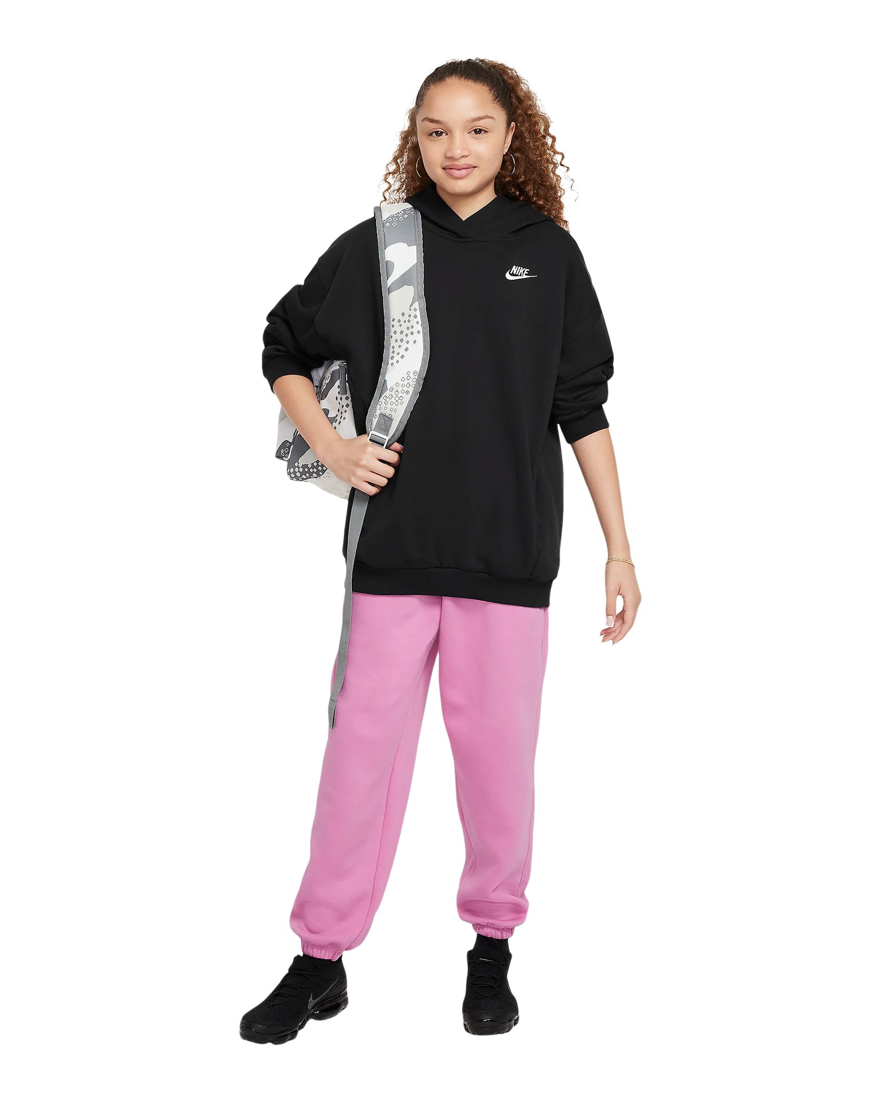 Nike Sportswear Girls' Club Oversized Pullover Hoodie