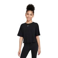 Nike Girls' Dri-FIT One Loose T Shirt Front_Flat