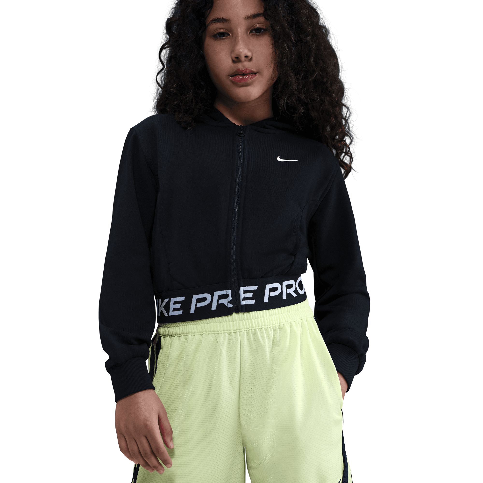 Nike Pro Girls' Dri-FIT Fleece Full Zip Hoodie