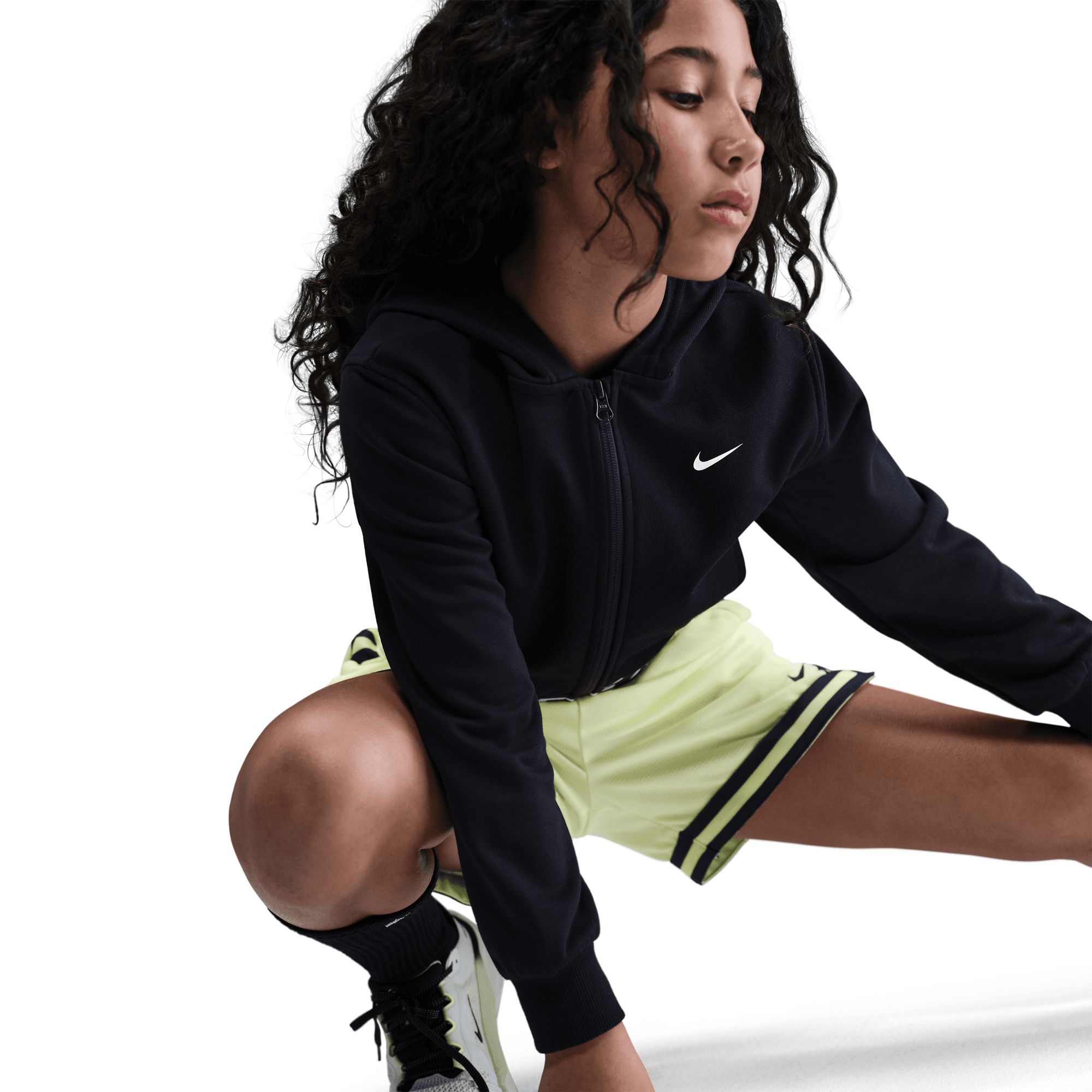 Nike Pro Girls' Dri-FIT Fleece Full Zip Hoodie