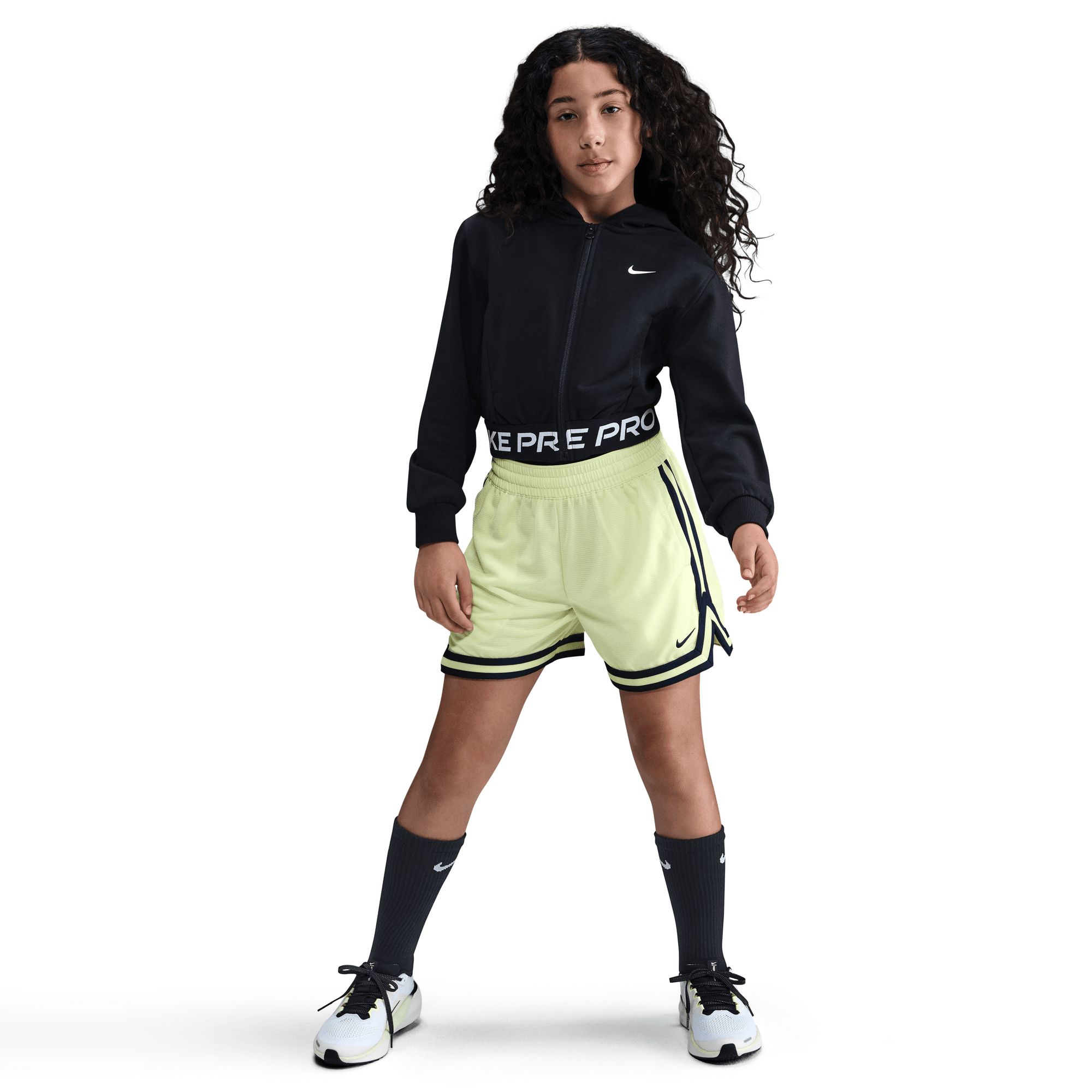 Nike Pro Girls' Dri-FIT Fleece Full Zip Hoodie