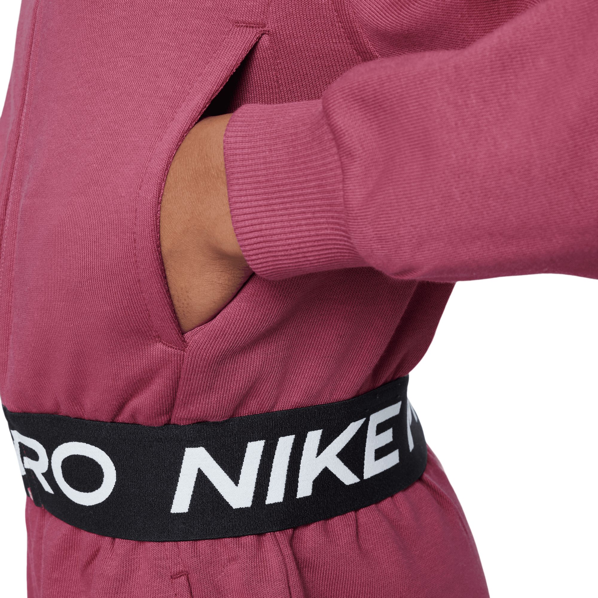 Nike Pro Girls' Dri-FIT Fleece Full Zip Hoodie