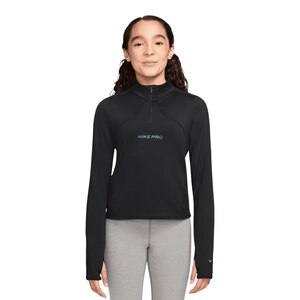 Nike Pro Girls' TreeFleece 1/2 Zip Long Sleeve Sport Pack Shirt