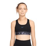 Nike Pro Kids' Swoosh Sport Pack Dri-FIT Sports Bra Front_Flat