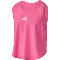 adidas Kids' Melange Flounce Athletic Tank Top Front_Angled_Left