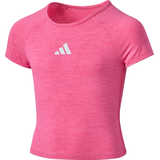 adidas Kids' Raglan Melange T-Shirt Front_Angled_Left