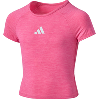 adidas Kids' Raglan Melange T-Shirt Front_Angled_Left