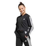 adidas Kids' Essential Full Zip Hoodie Front_Angled_Left