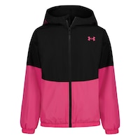 Under Armour Girls' Manutaug Windbreaker Jacket Front_Flat