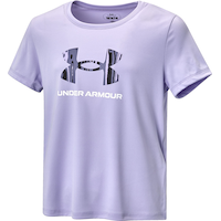 Under Armour Girls' Tech™ Print Fill Graphic T-Shirt Front_Angled_Left