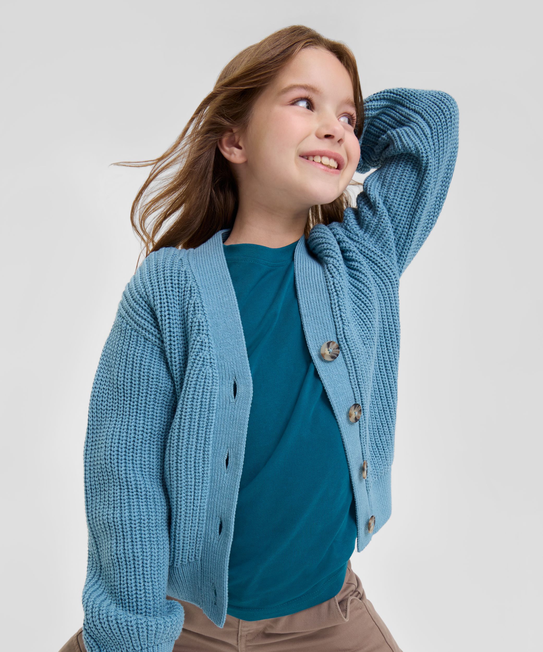 Ripzone Kids' Montreal Lightweight V-Neck Cardigan