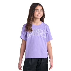 adidas Girls' Shoulder Drop Graphic Short Sleeve T-Shirt