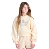 adidas Originals Girls' Glitter Trefoil Sweatshirt Front_Flat
