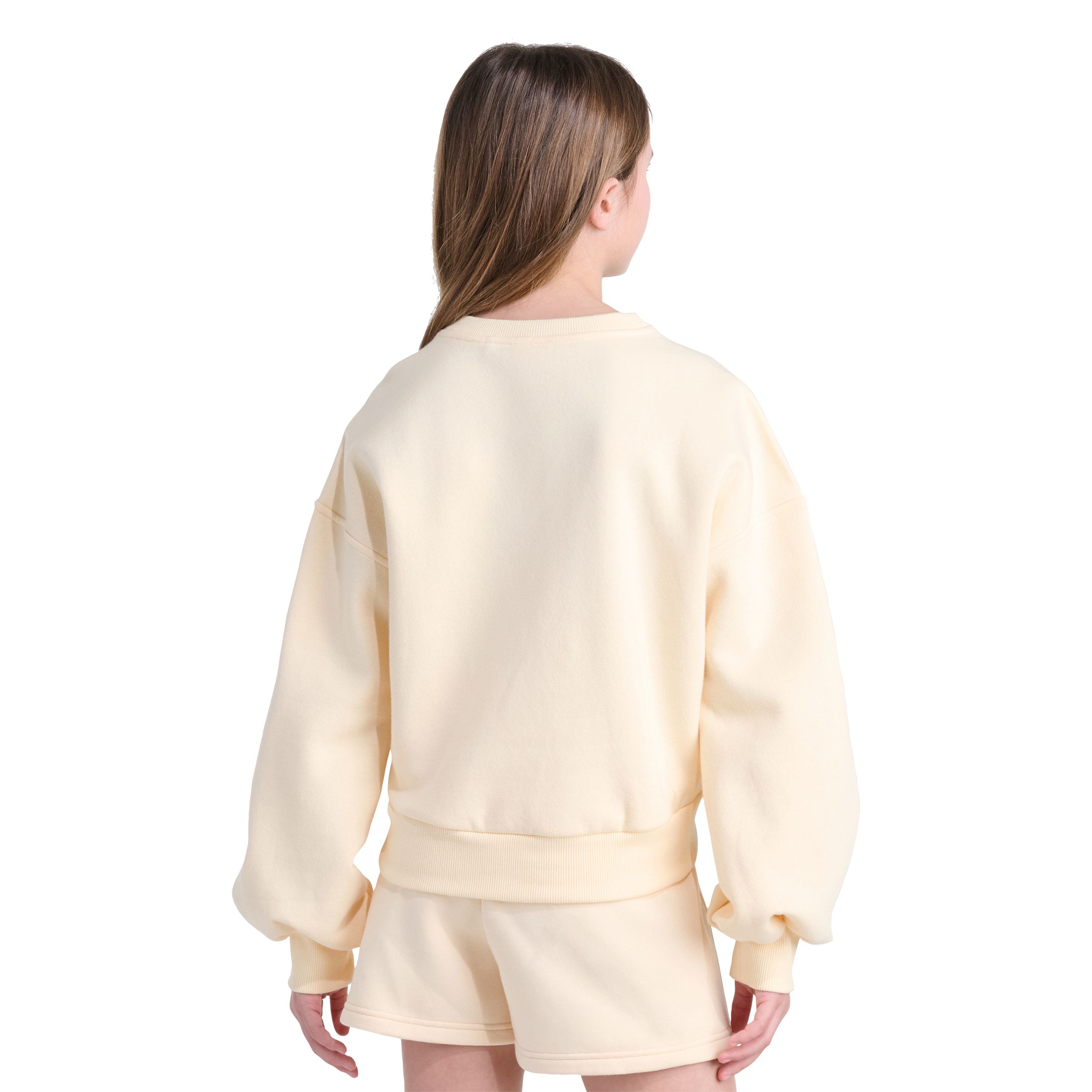 adidas Originals Girls' Glitter Trefoil Sweatshirt