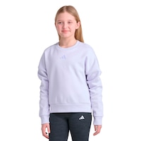 adidas Girls' Mini Logo Sweatshirt