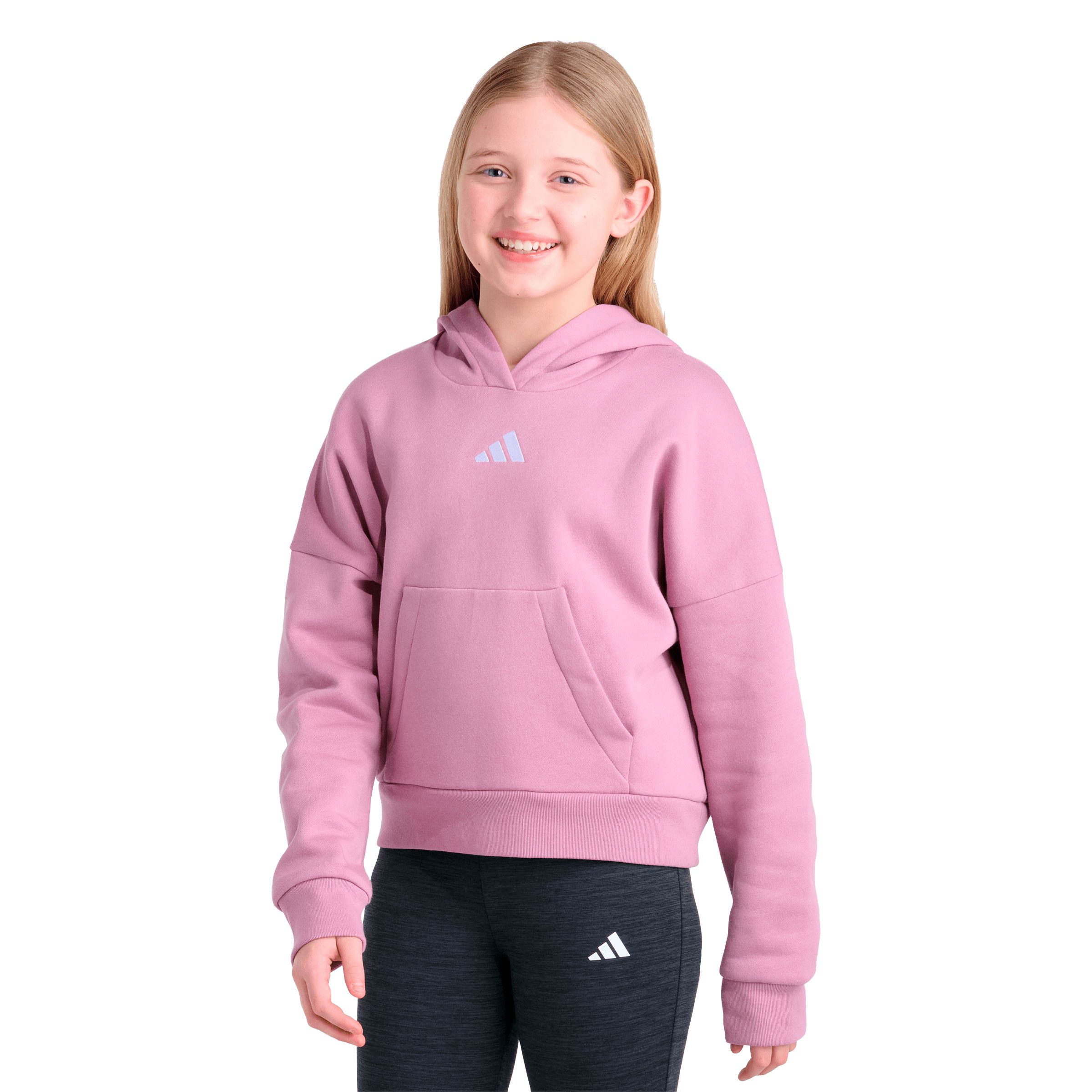 adidas Kids' Mini Logo Fleece Hoodie