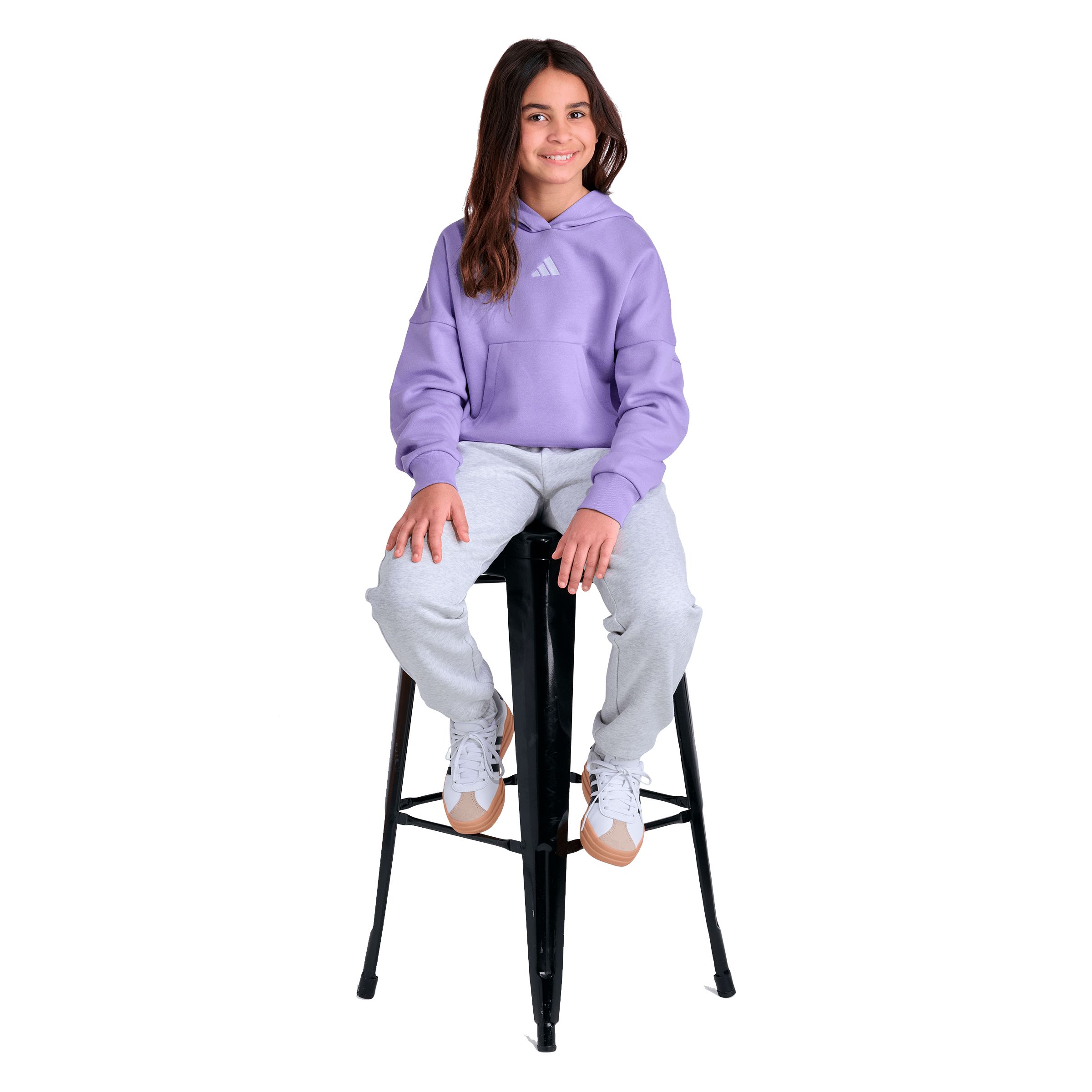 adidas Girls' Mini Logo Hoodie