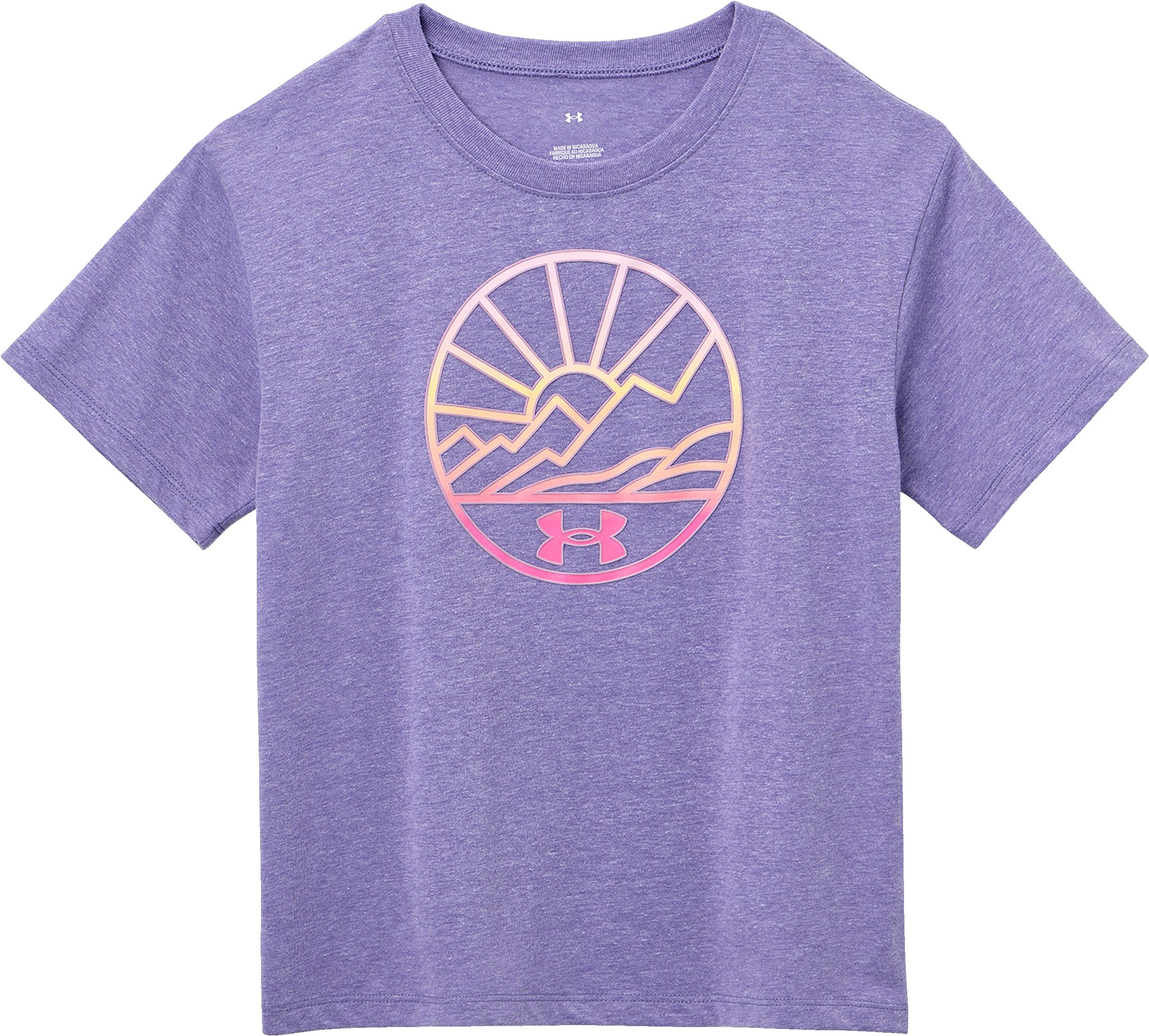 Under Armour Kids' Sunset Mountain Breathable Cotton T-shirt